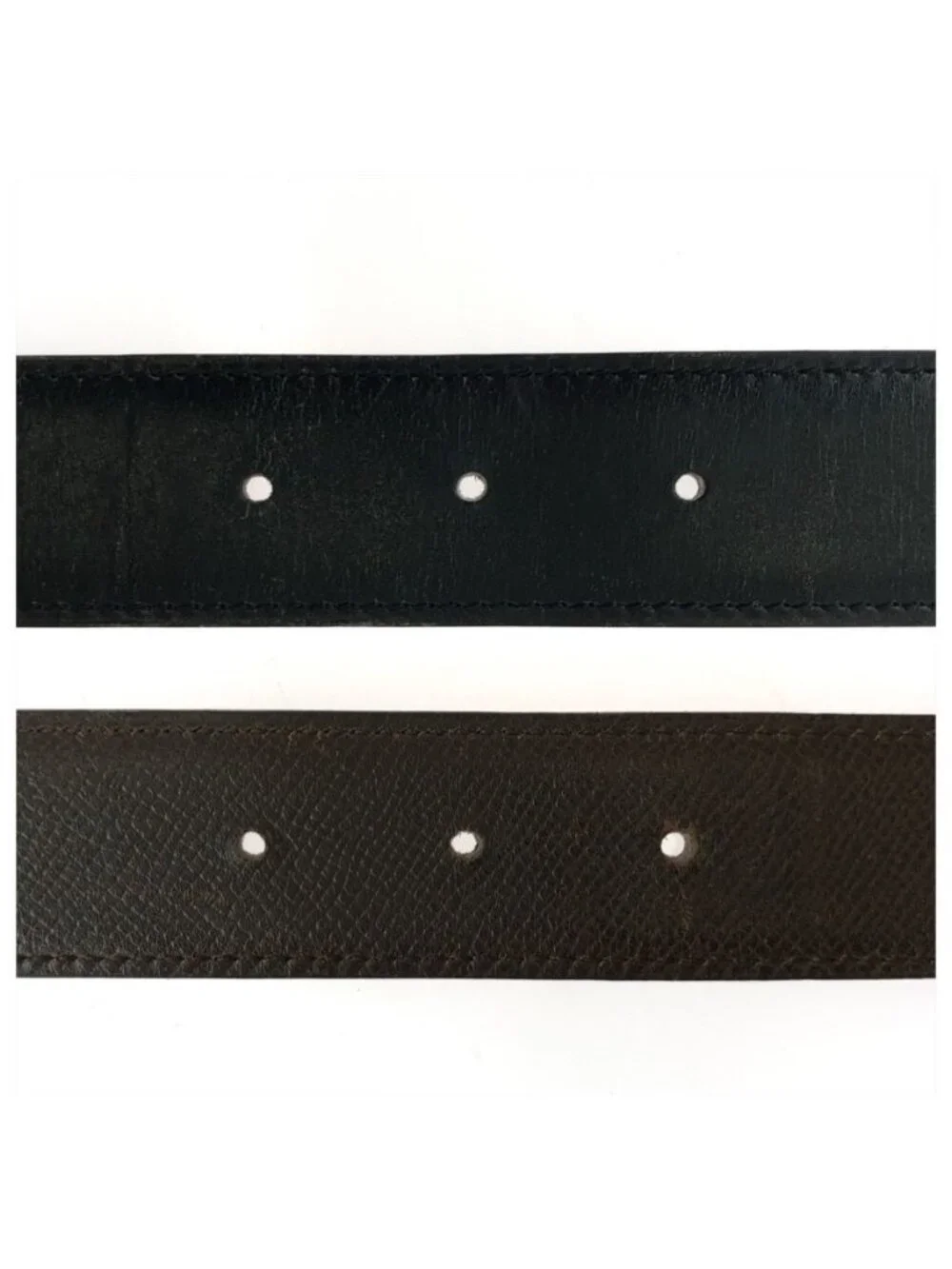 Hermes Constance H Buckle Reversible 65 Noir Black Brown Belt